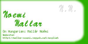 noemi mallar business card